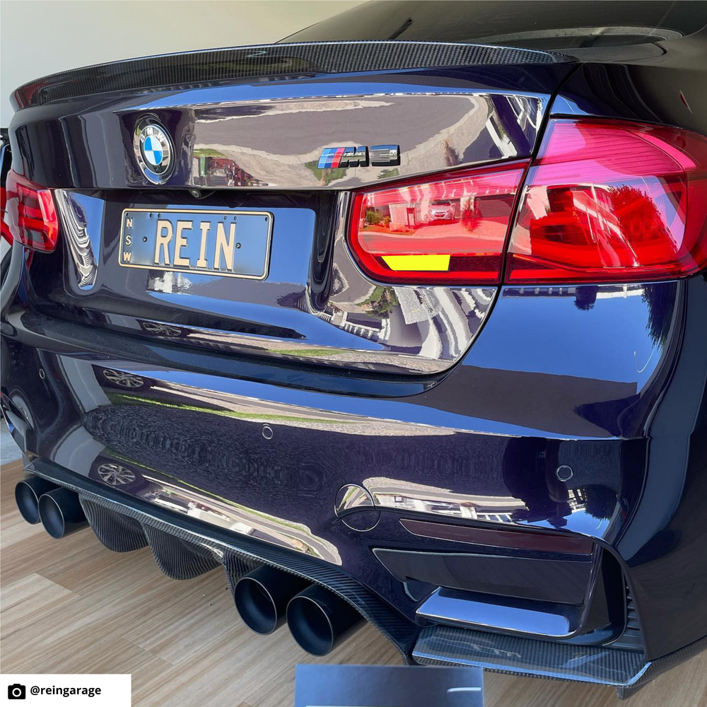 BMW 3 Series M3 (F30/F80 LCI) Partial Tail Light Overlay 2016-2020
