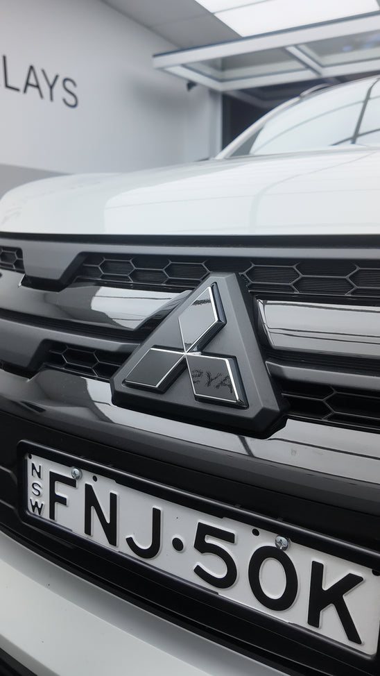 Fits Mitsubishi ASX XD 2019-2025 - Front, Rear and Steering Wheel Badge Overlay Set