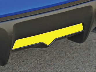 Fits Subaru BRZ/FRS Reverse and Rear Fog Light Overlay