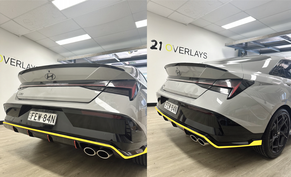 Hyundai i30 N/ N Line Sedan Rear Bumper Stripe 2023+