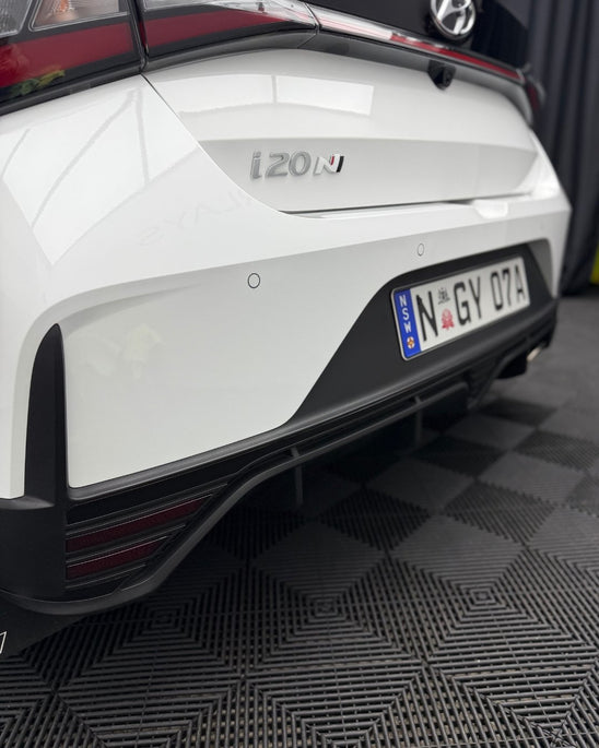 Hyundai i20 N Rear Bumper Stripe Overlay Kit 2021+