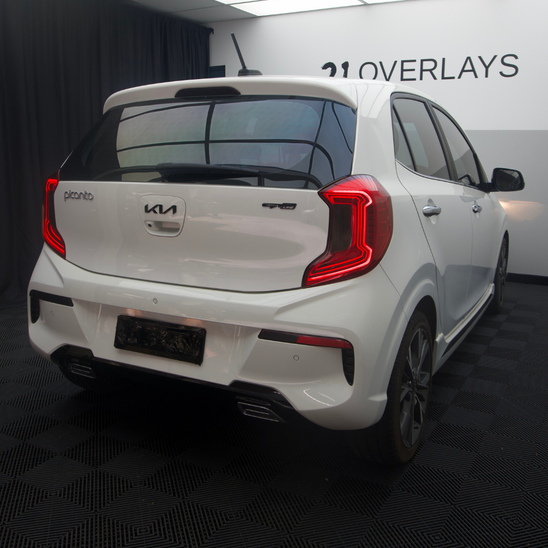 Kia Picanto GT Rear Bumper Overlay 2021-2023