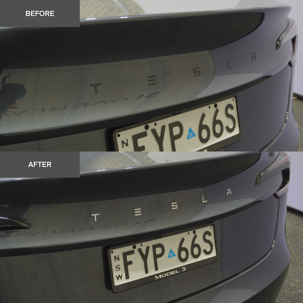 Tesla Model 3 Rear "TESLA" Lettering Overlay 2024+