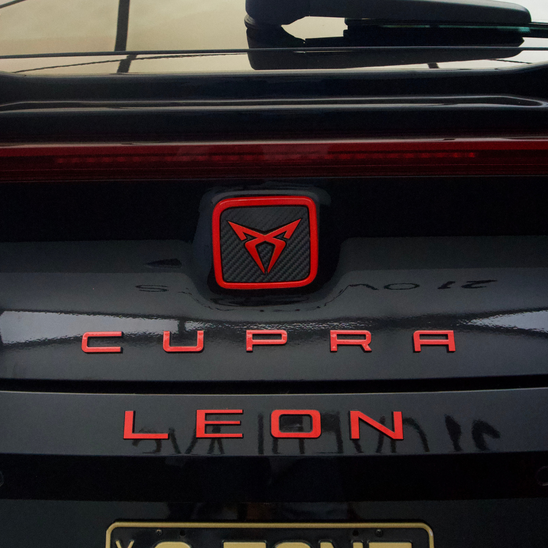 Cupra Leon VZ Rear "CUPRA LEON" Lettering Badge Overlay 2022-2024