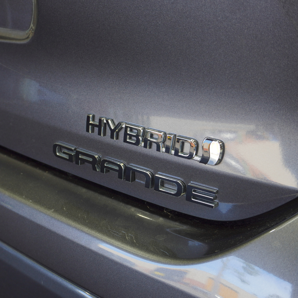 Toyota Kluger Rear "HYBRID" and "GRANDE" Lettering Overlay 2024+