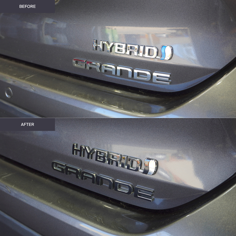 Toyota Kluger Rear "HYBRID" and "GRANDE" Lettering Overlay 2024+