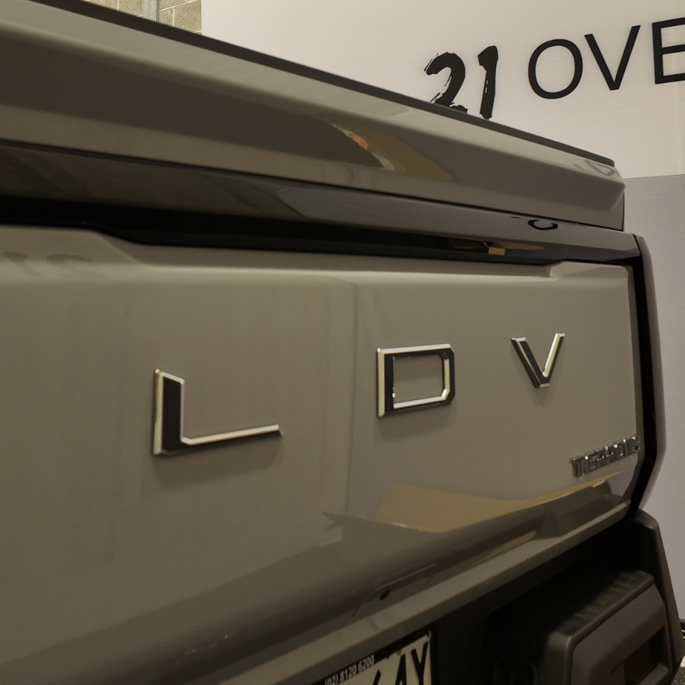 LDV Terron 9 Rear "LDV" Lettering Overlay 2026+