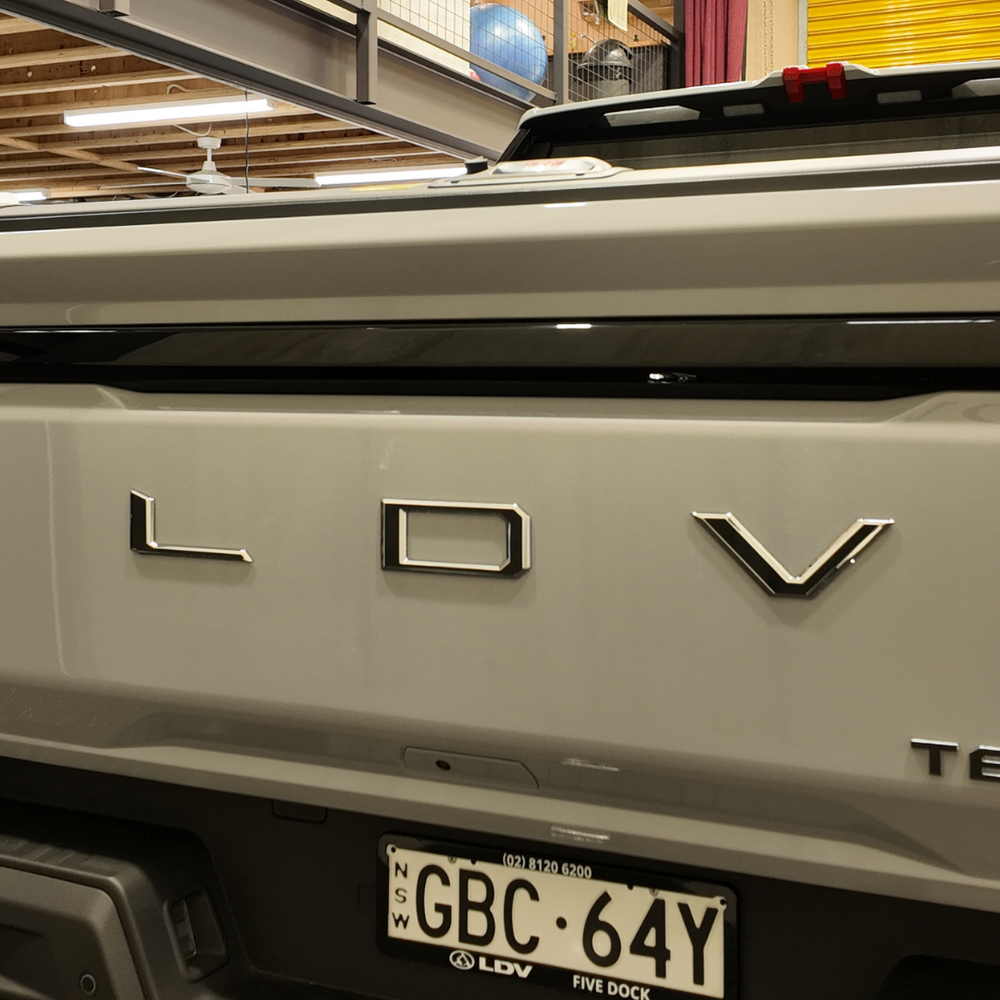 LDV Terron 9 Rear "LDV" Lettering Overlay 2026+