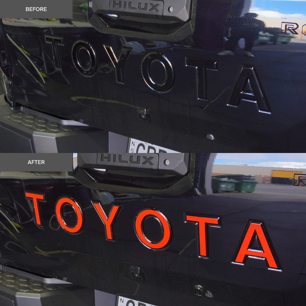 Toyota Hilux Rogue Rear "TOYOTA" Lettering Overlay 2026+