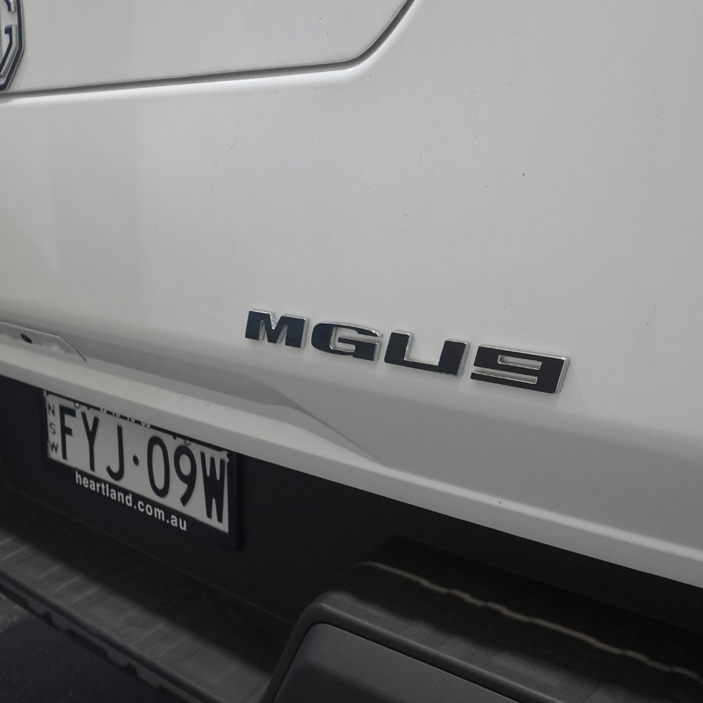 MG U9 Rear "MGU9" Badge Overlay 2025+