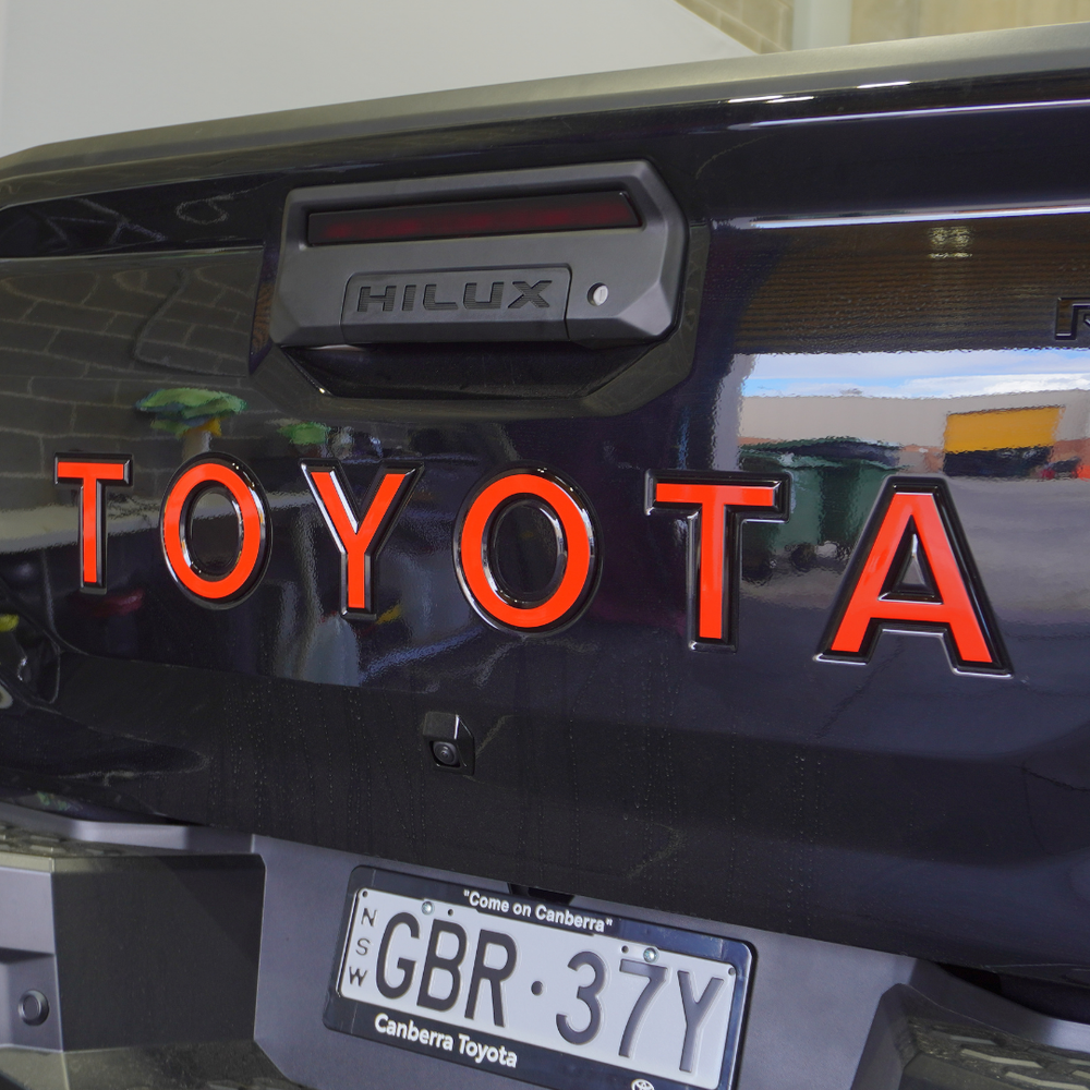 Toyota Hilux Rogue Rear "TOYOTA" Lettering Overlay 2026+