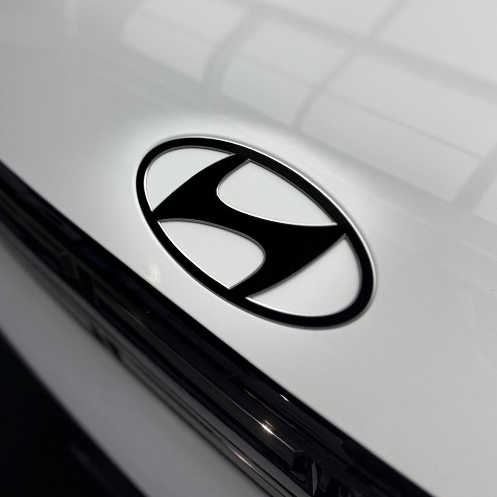Hyundai Santa Fe Front and Rear Hyundai Badge Overlay 2024+