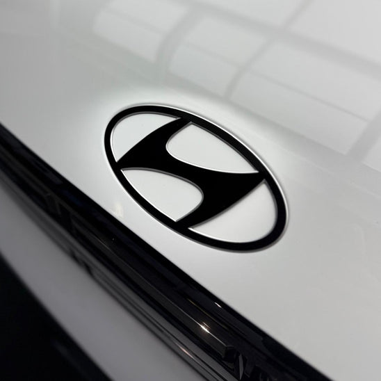 Hyundai Santa Fe Front and Rear Hyundai Badge Overlay 2024+