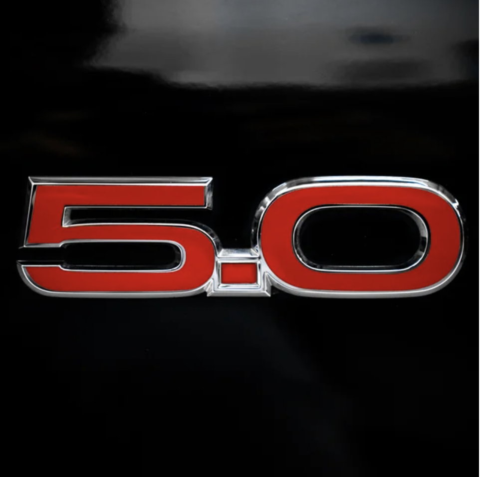 Ford Mustang 5.0 "5.0" Emblem Overlay 2015-2019