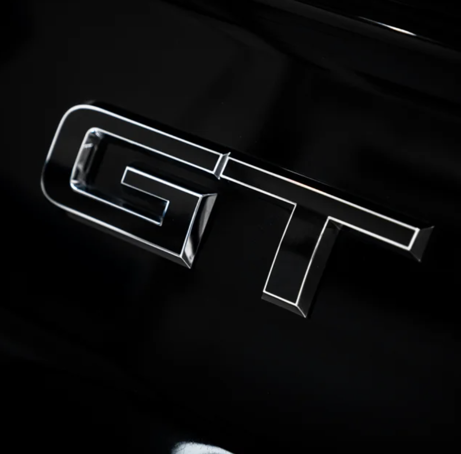 Ford Mustang GT "GT" Emblem Overlay  2015-2019