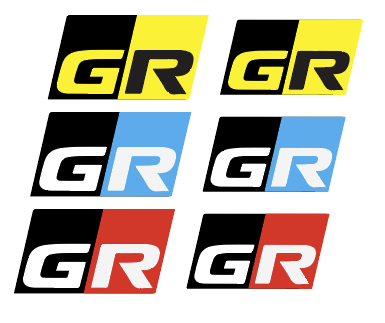 Toyota GR Yaris Front and Rear GR Badge Overlay 2020+