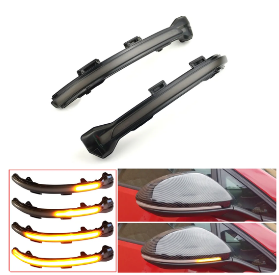Volkswagen Golf Mk 7 &amp; 7.5 Dynamic Blinker LED Turn Signal Mirror Light Set
