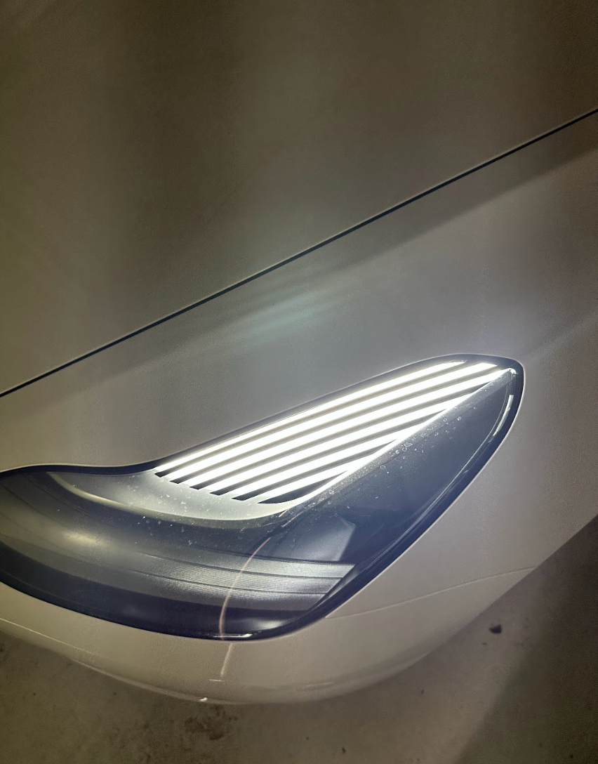 Tesla Model 3 Striped Daytime Running Light Overlay 2018+