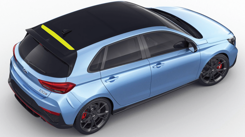 Hyundai i30 Hatch Partial Roof Wrap