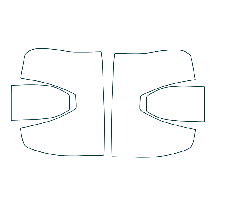 Ford Ranger DIY Full Tail Light PPF/Tint Kit 2022-2024
