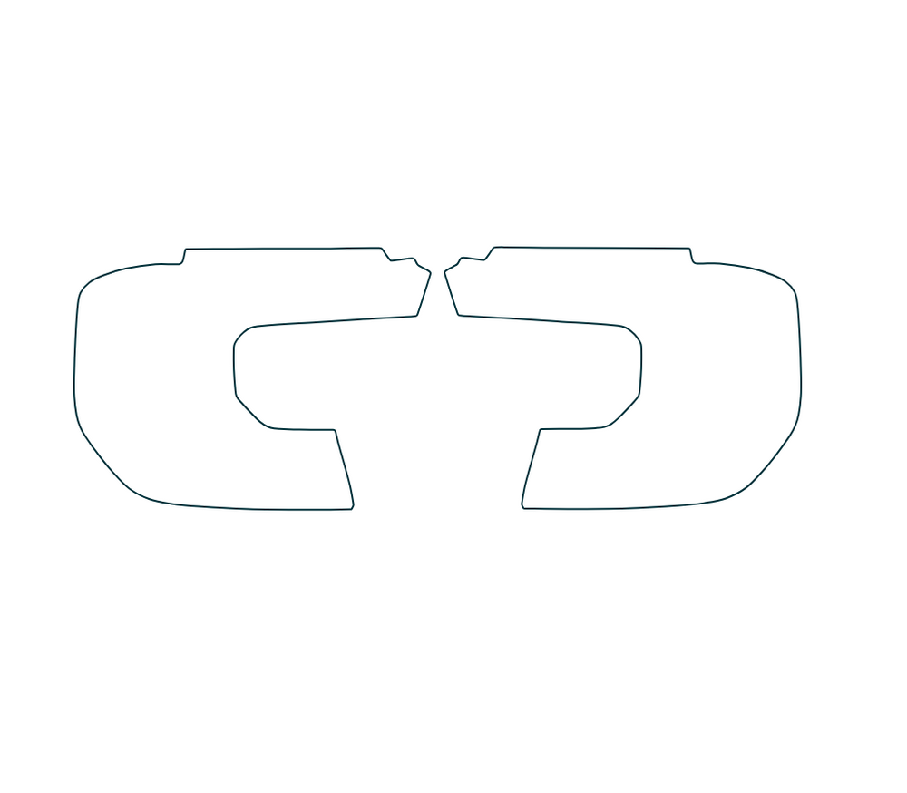 Ford Raptor DIY Full Headlight PPF/Tint Kit 2022-2025