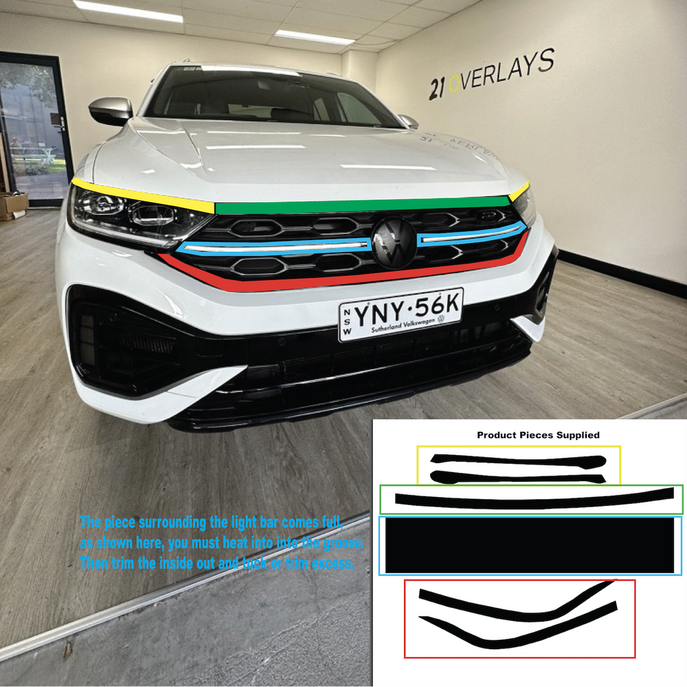 Volkswagen T-Roc Front Grille Chrome Delete 2022+