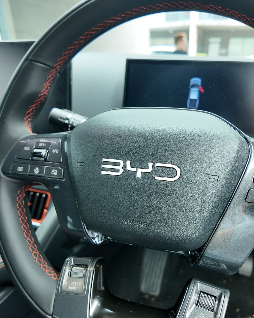 BYD Shark 6 Steering Wheel Badge Overlay