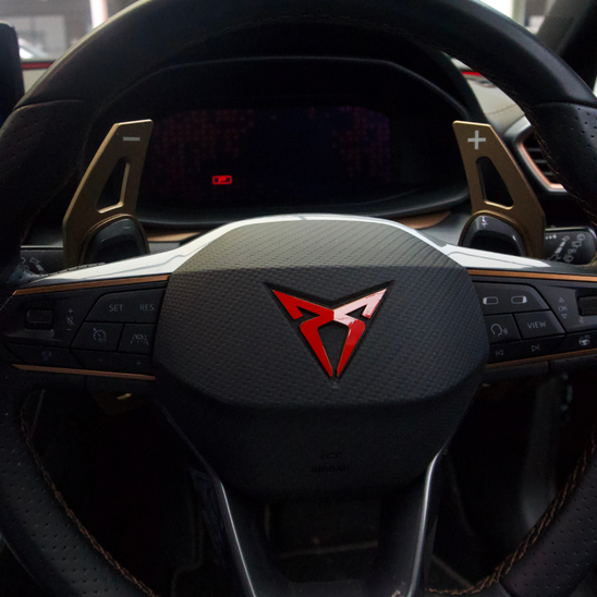 Cupra Leon VZ Steering Wheel Badge Overlay 2022-2024