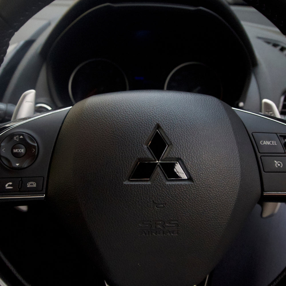 Fits Mitsubishi Eclipse Cross 2020 - 2024 - Front, Rear and Steering Wheel Badge Overlay Set