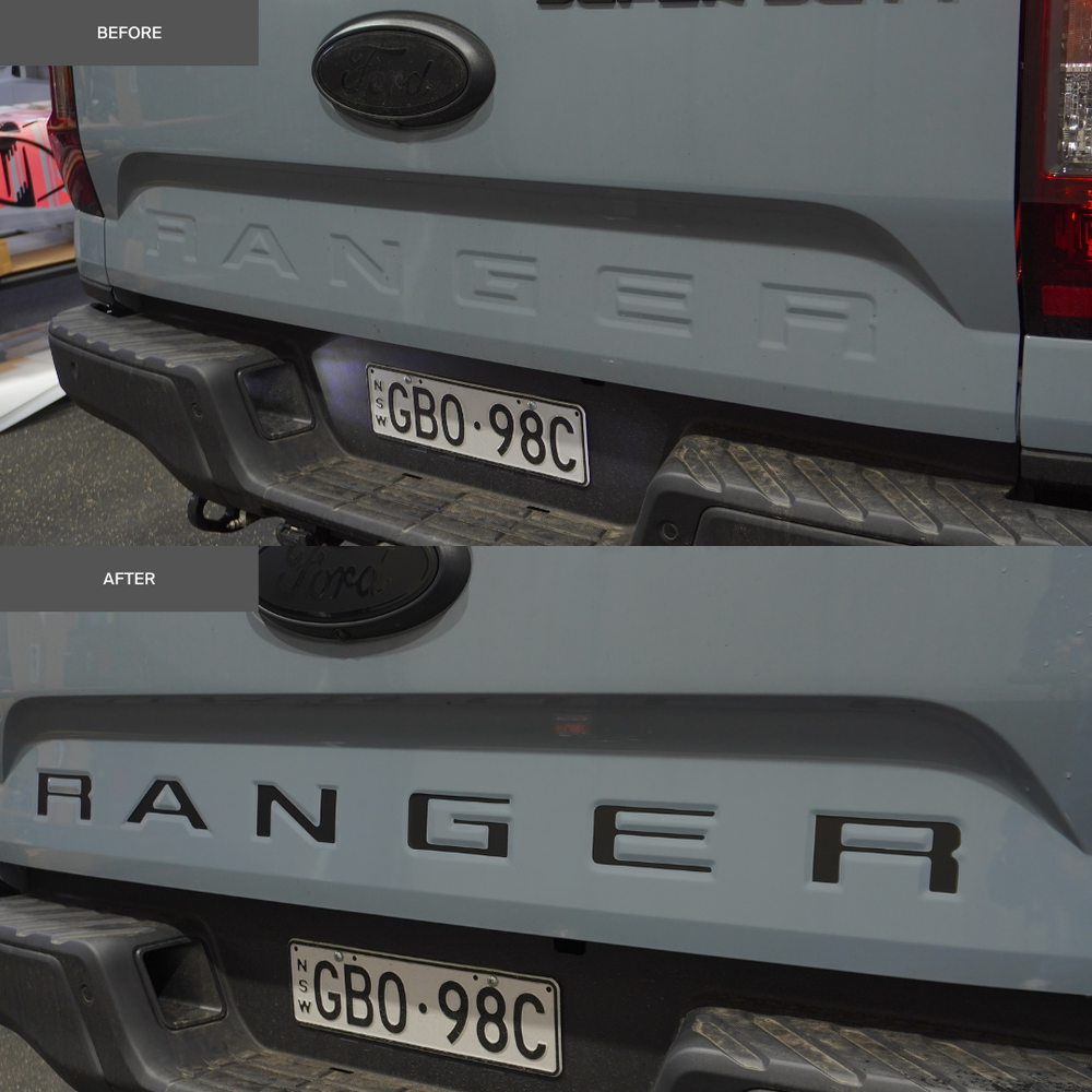 Ford Ranger Super Duty Rear "RANGER" Lettering Overlay 2026+