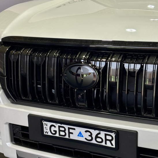 Toyota Land Cruiser Prado 250 Series Front Badge Overlay (Smooth Radar Badge)