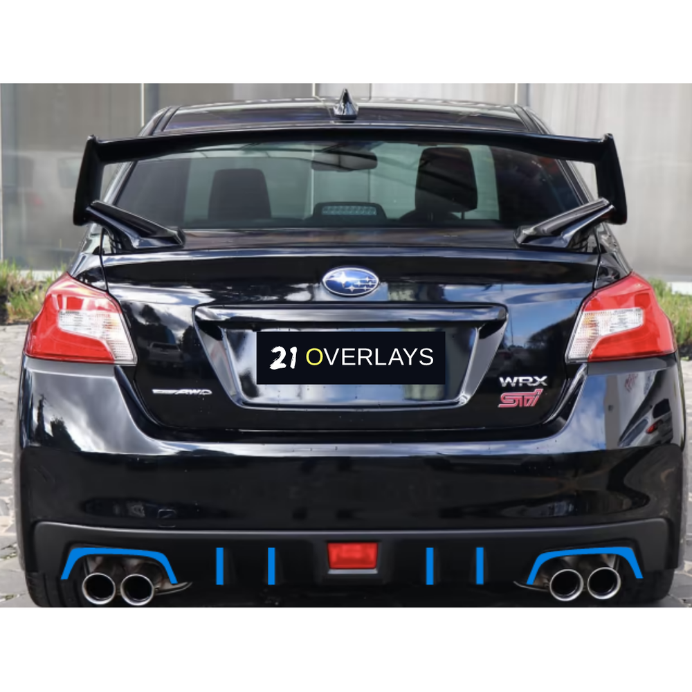 Fits Subaru WRX 2015-2021 - Rear Diffuser/Exhaust Pin Stripe Kit