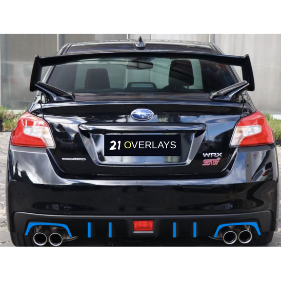 Subaru WRX Rear Diffuser/Exhaust Pin Stripe Kit 2015-2021