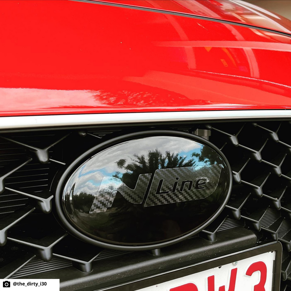 Hyundai i30 "N Line" Style Front Badge Overlay 2017-2023