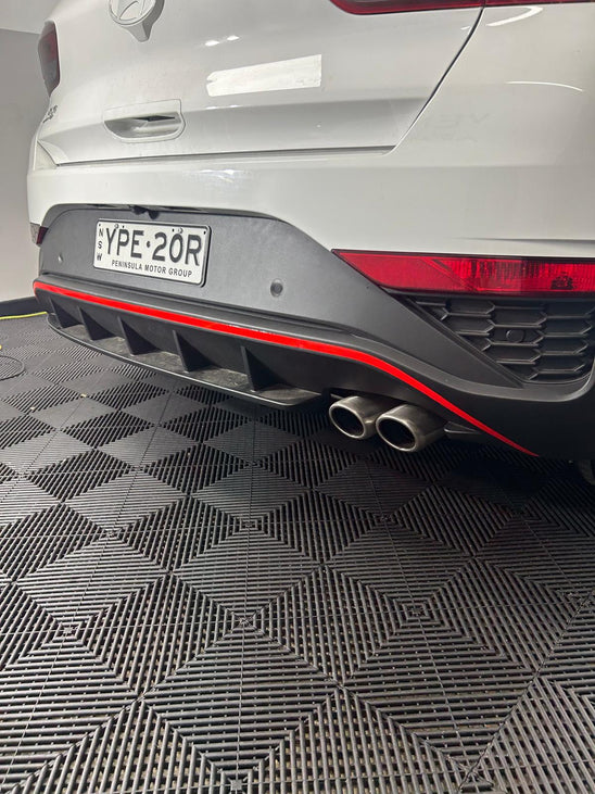 Hyundai Facelift i30 N Line Rear Bumper Stripe Overlay Kit 2024+