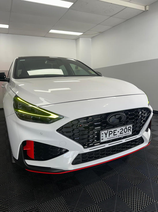 Hyundai Facelift i30 N Line Front Splitter Accent Overlay Kit 2024+