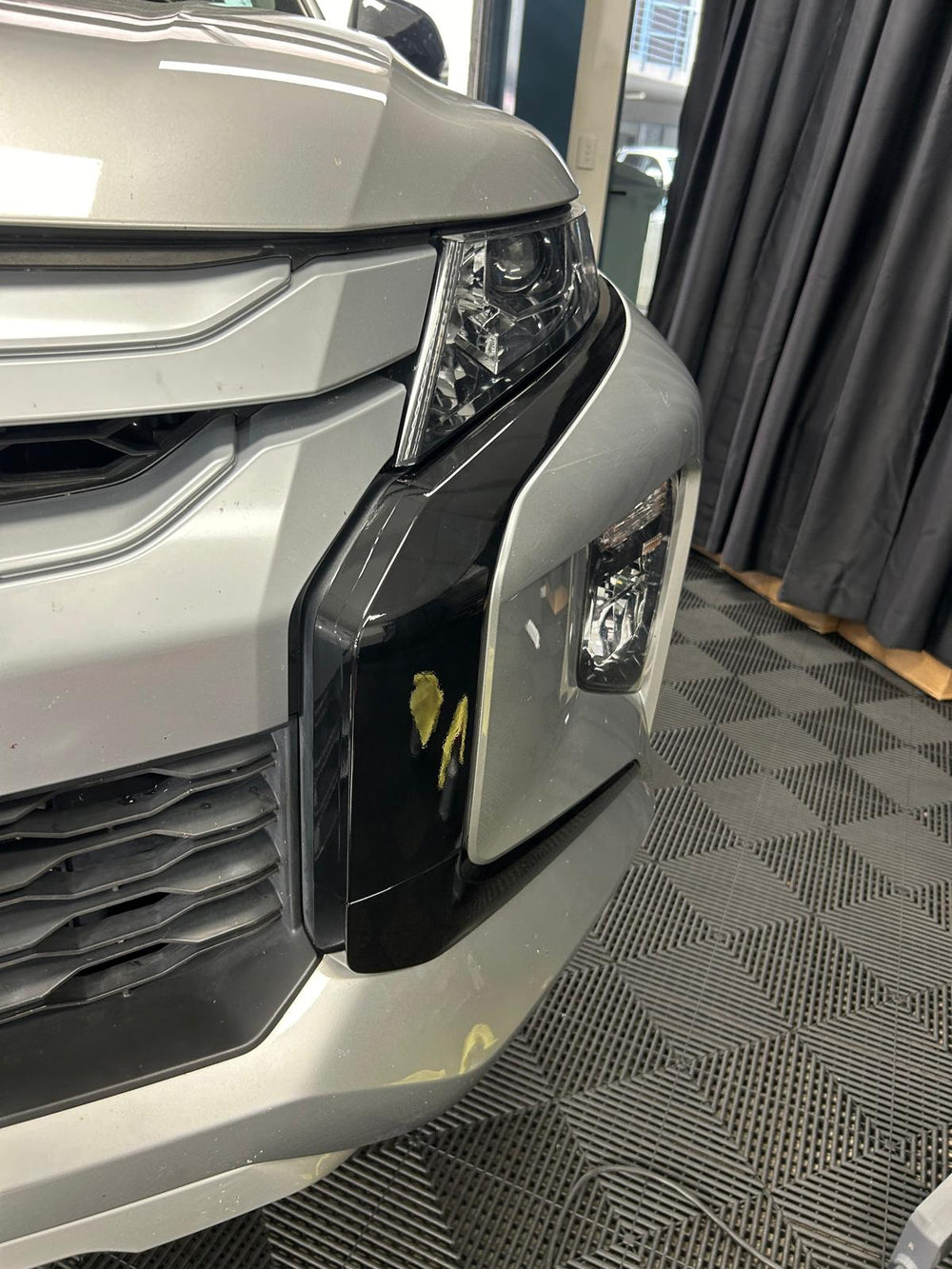 Mitsubishi Triton Front Bumper Accent Blackout Kit 2019-2023