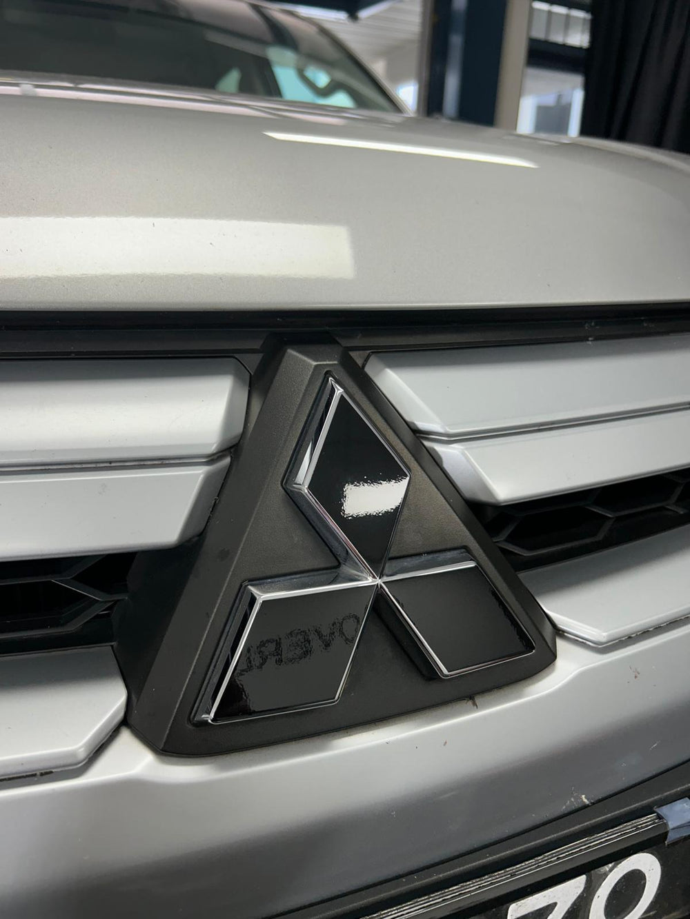 Mitsubishi Triton Front, Rear and Steering Wheel Badge Overlay Set 2019-2023