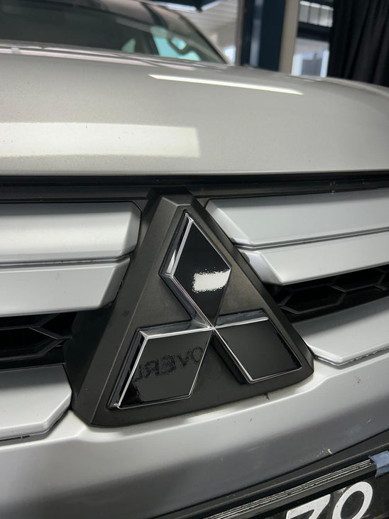 Mitsubishi Triton Front, Rear and Steering Wheel Badge Overlay Set 2019-2023