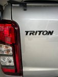 Mitsubishi Triton Rear"TRITON" Badge Overlay 2019-2023