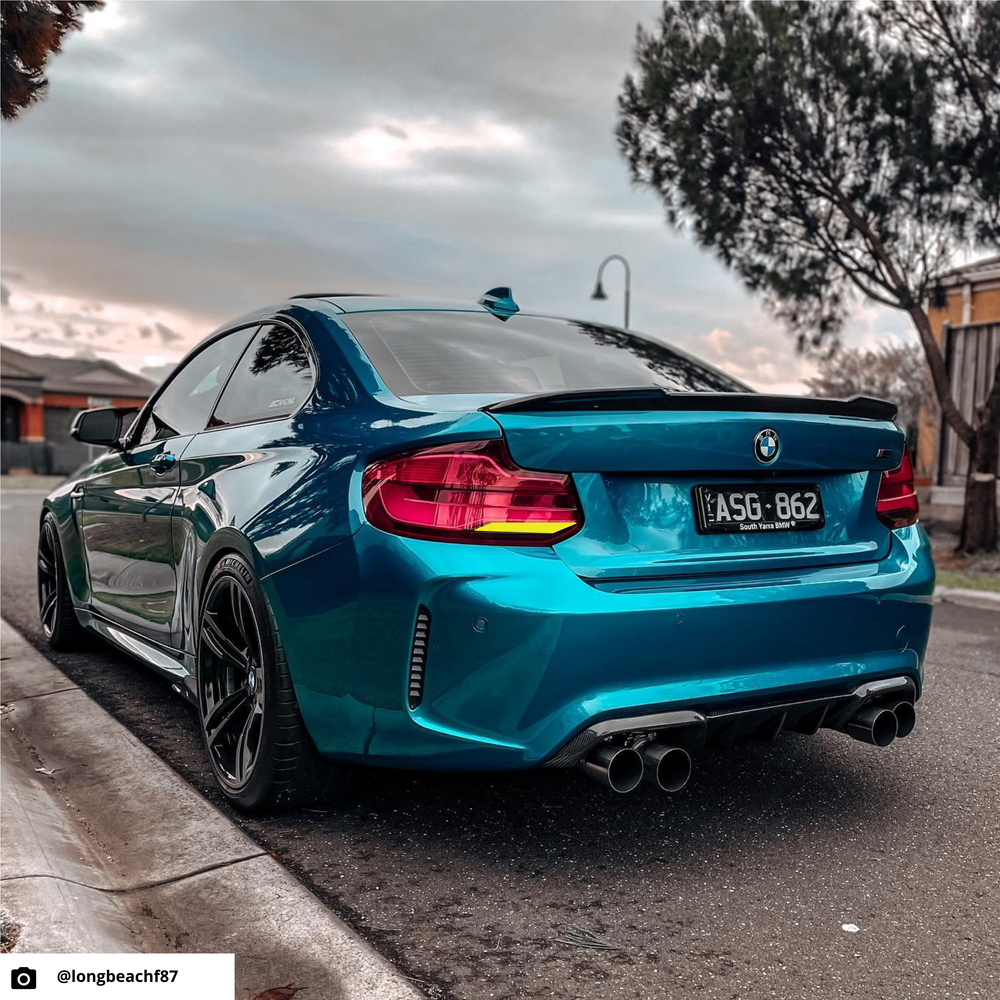 BMW 2 Series M2 (F22/F87 LCI) Partial Tail Light Overlay 2018-2020