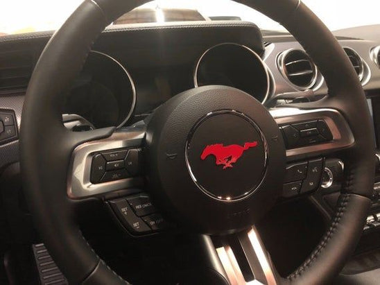 Ford Mustang Steering Wheel Emblem Overlay 2015-2019