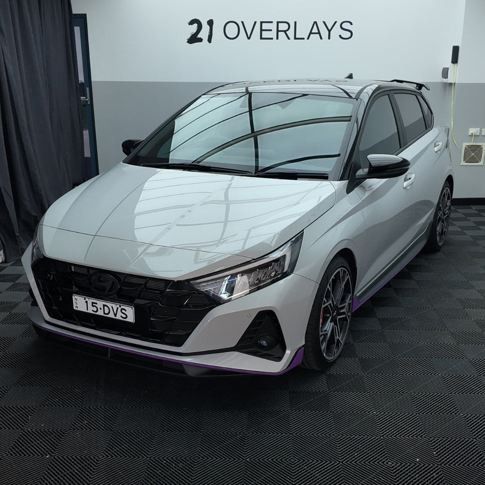 Hyundai i20 N Front Splitter Accent Overlay Kit 2021+