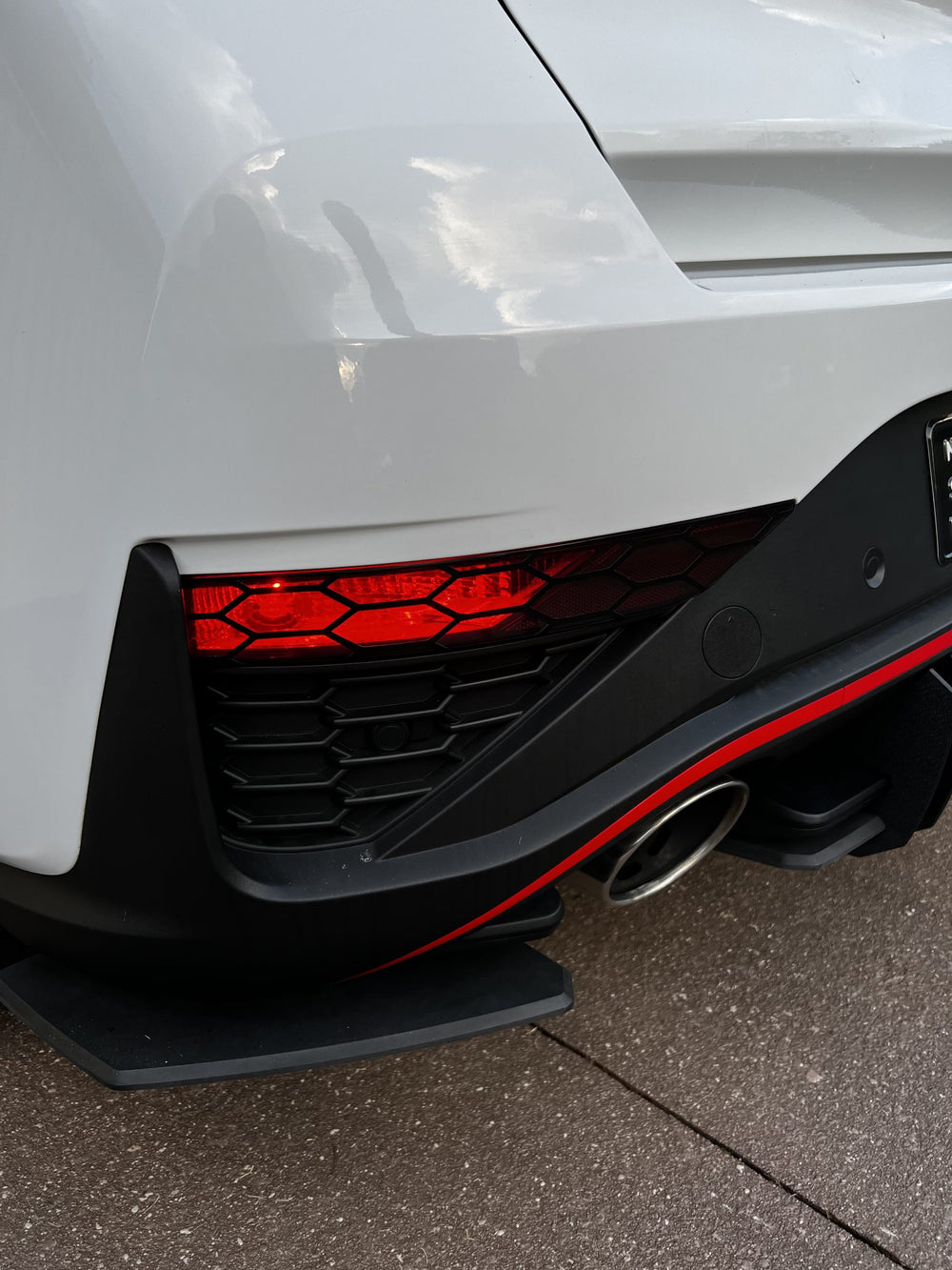 Hyundai Facelift i30 N Line Honeycomb Rear Reflector Overlays 2024+