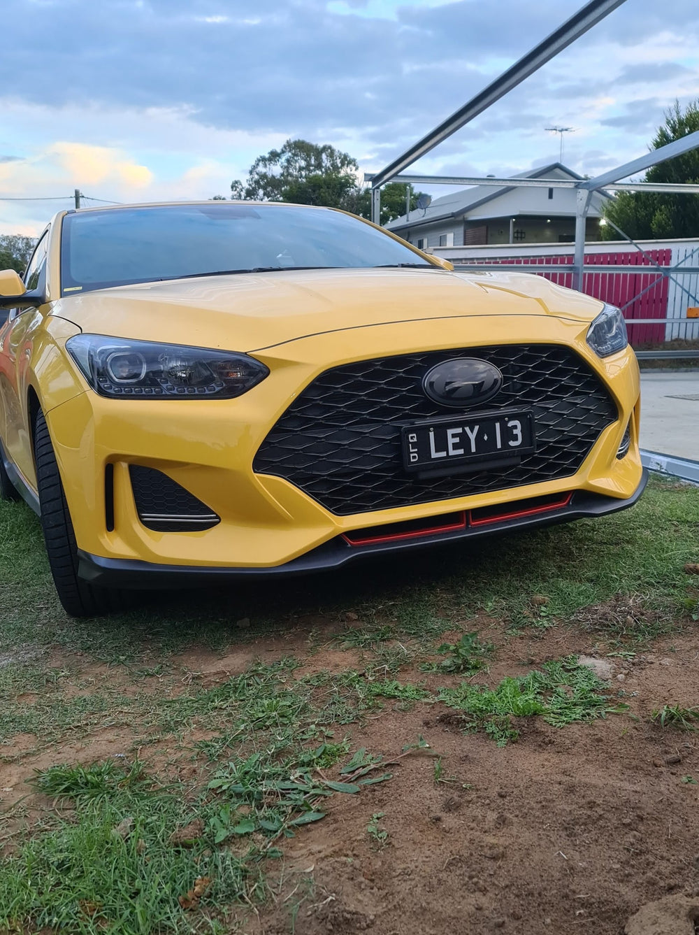 Hyundai Veloster Front Badge Overlay 2019-2021