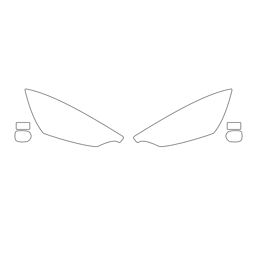 Isuzu D-MAX DIY Full Headlight PPF/Tint Kit 2021-2023