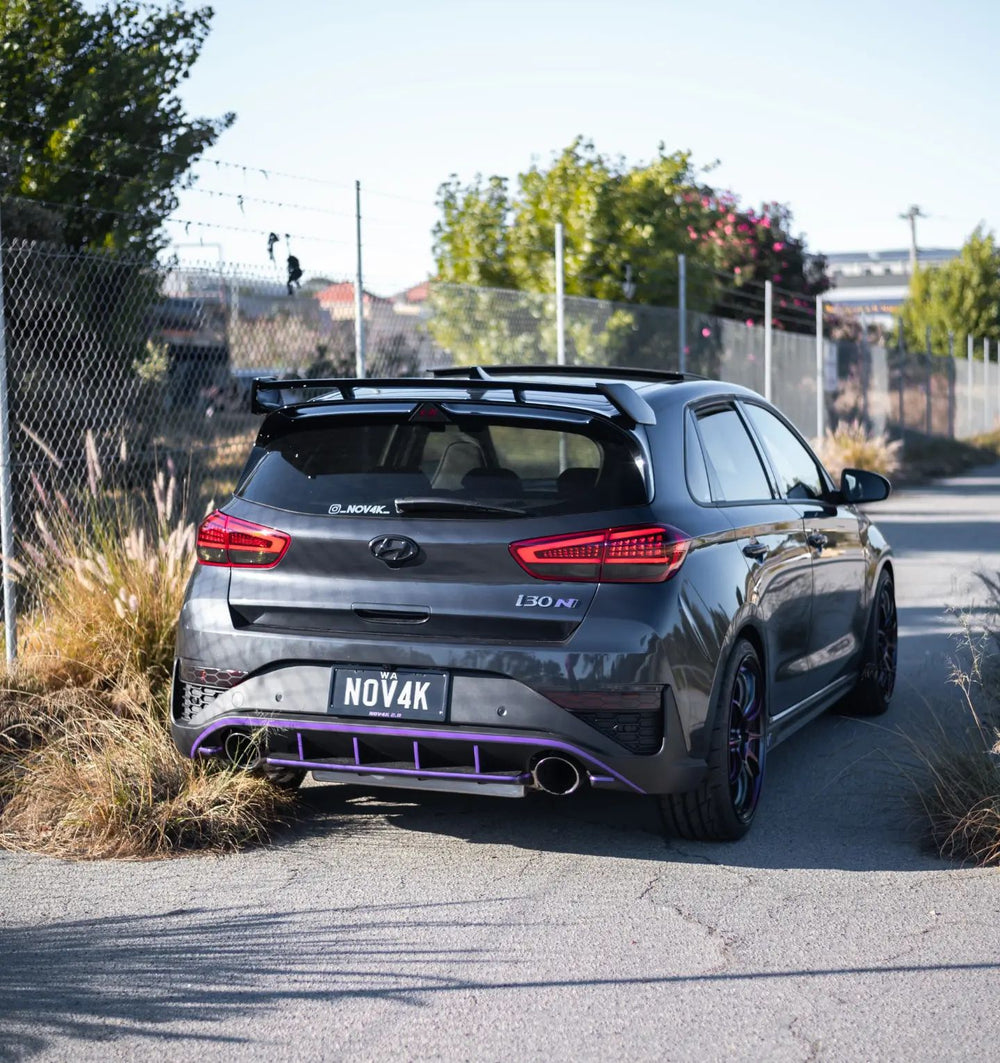 Hyundai Facelift i30 N Rear Diffuser Accent Overlay Kit 2021-2024